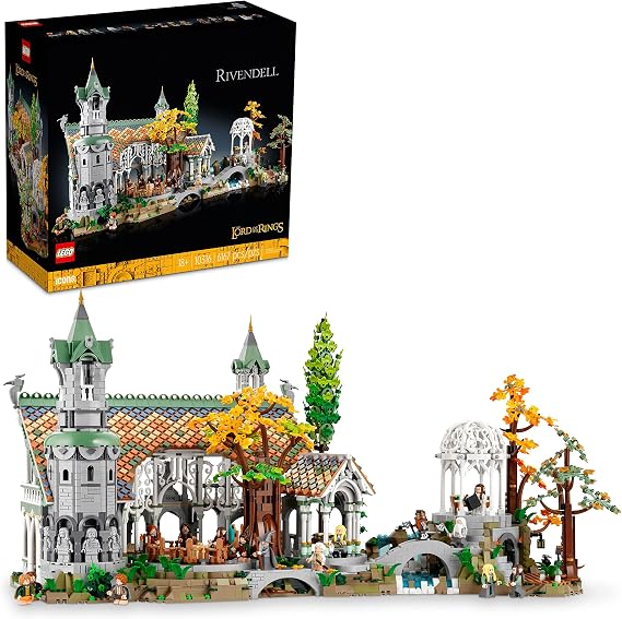 LEGO Icons The Lord of The Rings: Rivendell Building Set for Adults, Ages 18+ LOTR Bedroom or Home Decor - Gift for Men & Women - 10316