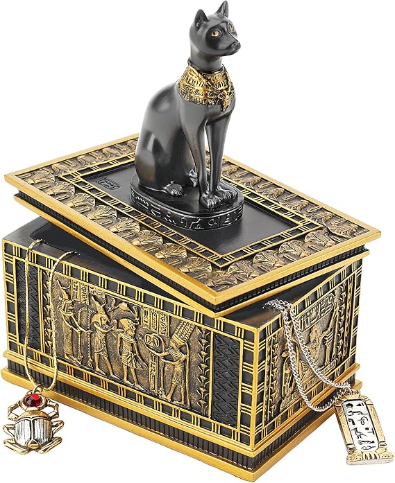 Design Toscano Royal Bastet Egyptian Box