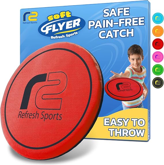 Soft Flying Disc for Kids: Best Boy Gifts & Girls Ages 5 6 7 8 9 10 11 12 13 Year Old Stocking Stuffers - Durable Design Floats On Water - Beach & Pool Toys & Games for Adults - Outdoor Fun Gift Idea