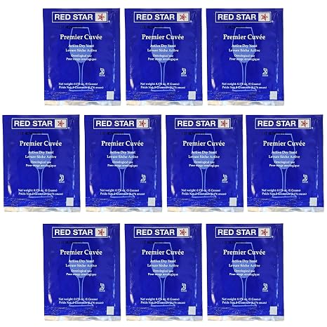 Red Star Premier Cuvee Yeast 10 Packets