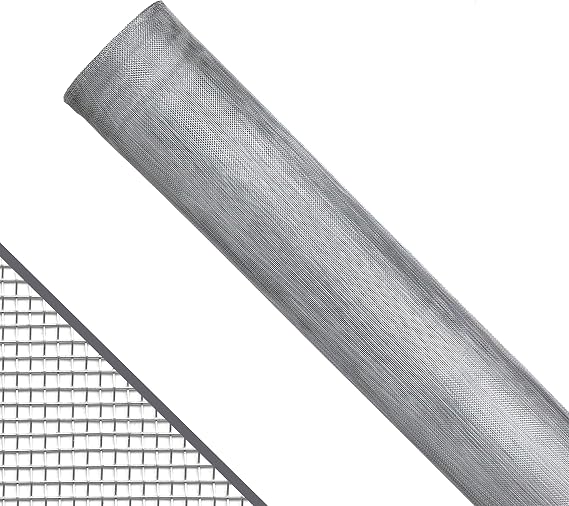 Saint-Gobain ADFORS Aluminum Screen, 36 inches x 100 Feet Roll - Durable Replacement Screen for Windows and Doors - Bright