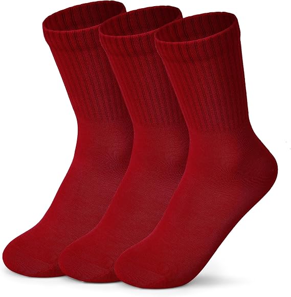 Womens Cotton Socks, Cute Crew Socks Thin Cotton Socks Women Above Ankle Bootie Socks 3 Pairs