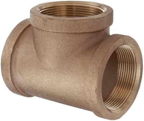 Merit Brass Pipe Fitting, Tee, Class 125, 3/8" NPT Female
