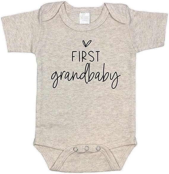 Pregnancy Announcement Infant Bodysuit First Grandbaby Gift for Grandparents | New Baby Surprise