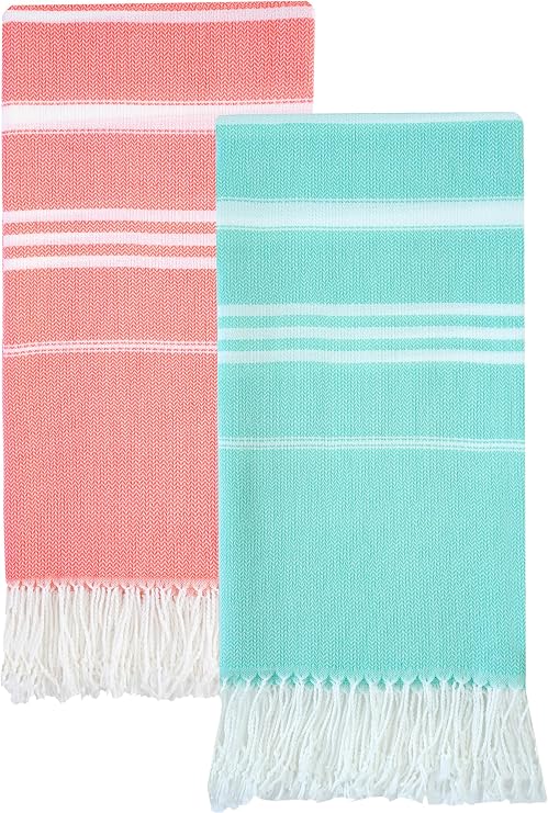 Antfuny 2 Packs Turkish Beach Towels Quick Dry Sand Free Oversized Bath Pool Swim Towel Extra Large XL Big Blanket Adult Travel Essentials Cruise Accessories Must Haves Clearance Vacation Stuff