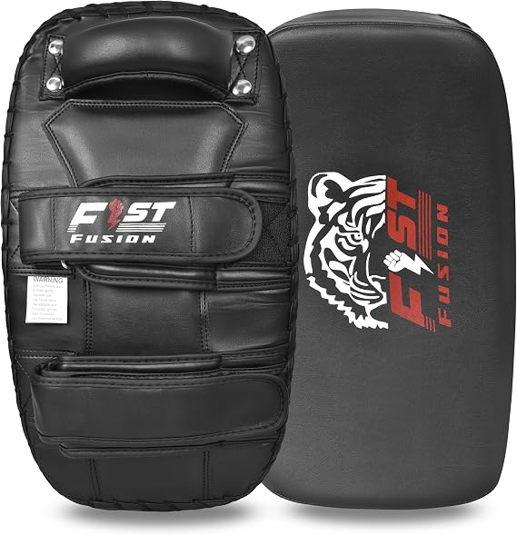 Thai Kick Boxing Pad, Black Leather