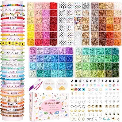 33,000pcs 3mm Seed Beads for Bracelet Making - 96 Colors Glass Beads