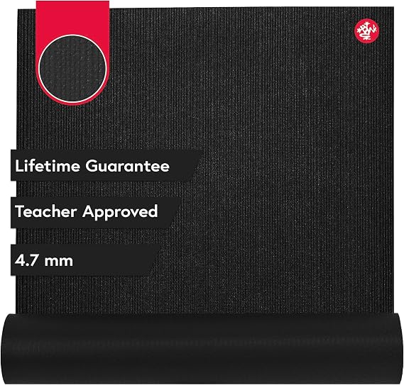 Manduka PROlite Yoga Mat - 1 Teacher Recommended, Grippy Textured 6mm ultra-dense, Hot Yoga Workout, Studio at Home Pilates
