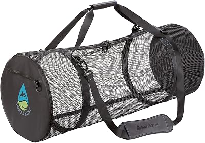 Skog A Kust SCUBASak Collapsible Mesh Duffle Bag with Exterior Waterproof Pocket