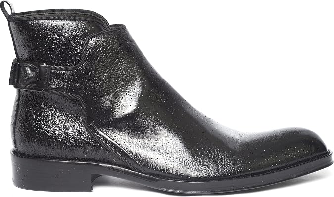 Jo Ghost 292 M black zip up boots with bukle
