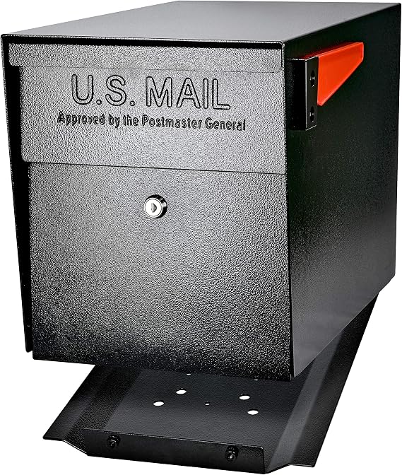 Mail Boss Large Capacity Locking Curbside Post Mount Mailbox, USPS Approved
